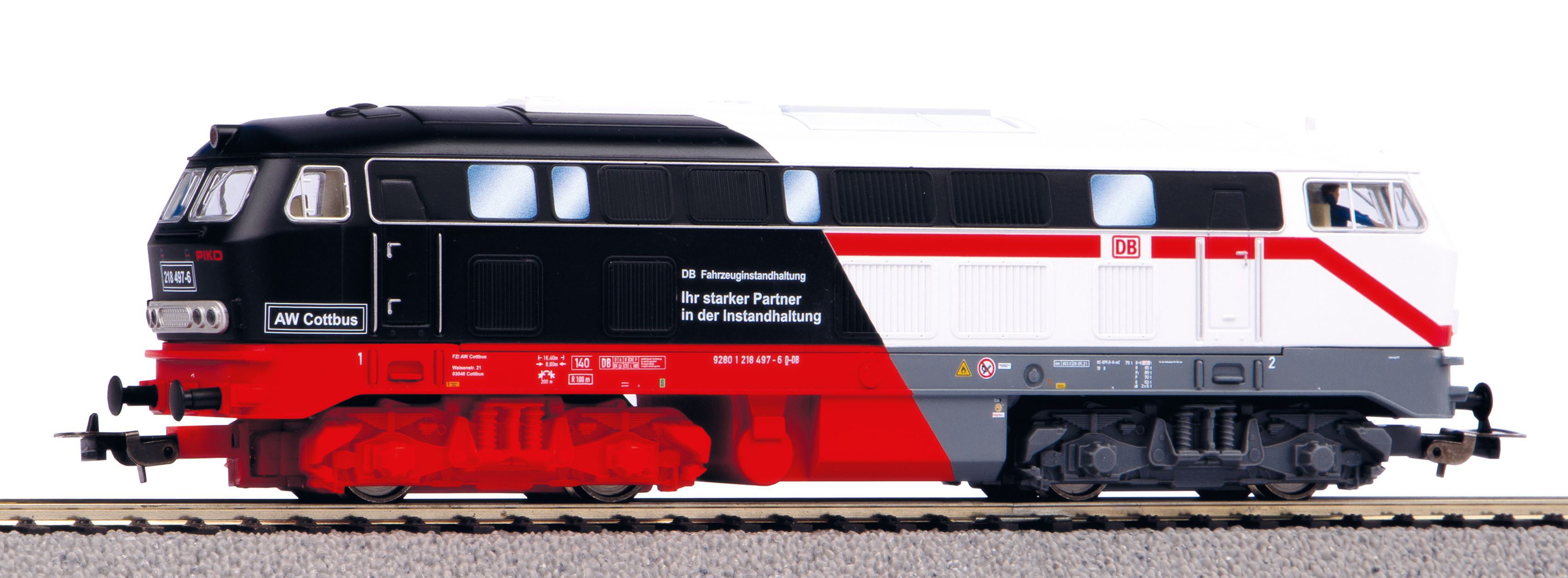 57401 BR218 497-6 "PIKO / Märklin"纪念车 音效版(德国联邦铁路公司 第六代)